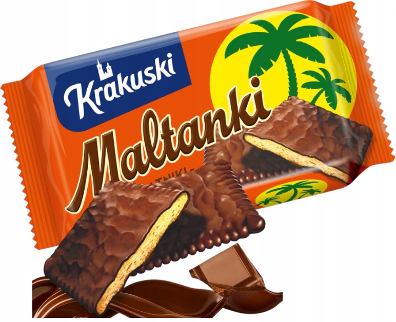 Krakuski Ciastka Maltanki Herbatniki Kakaowe W Czekoladzie Ciasteczka 80g