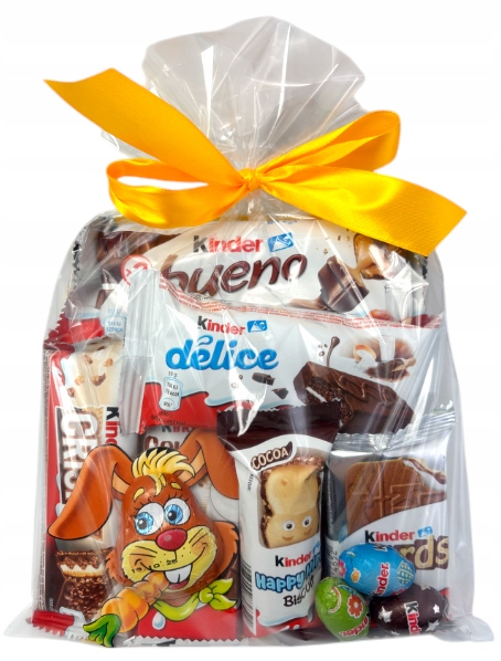 Kinder paczka dla dzieci święta zestaw słodyczy Wielkanoc Haribo królik
