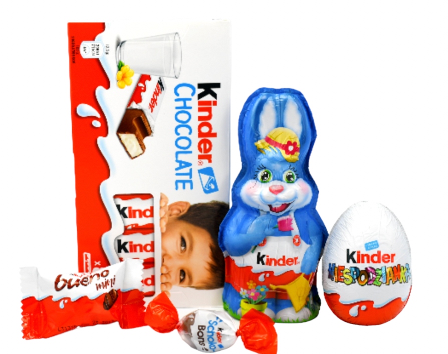 Zestaw Słodyczy Kinder Paczka Słodycze Królik Wielkanoc ŚWIĘTA JAJKO Zając