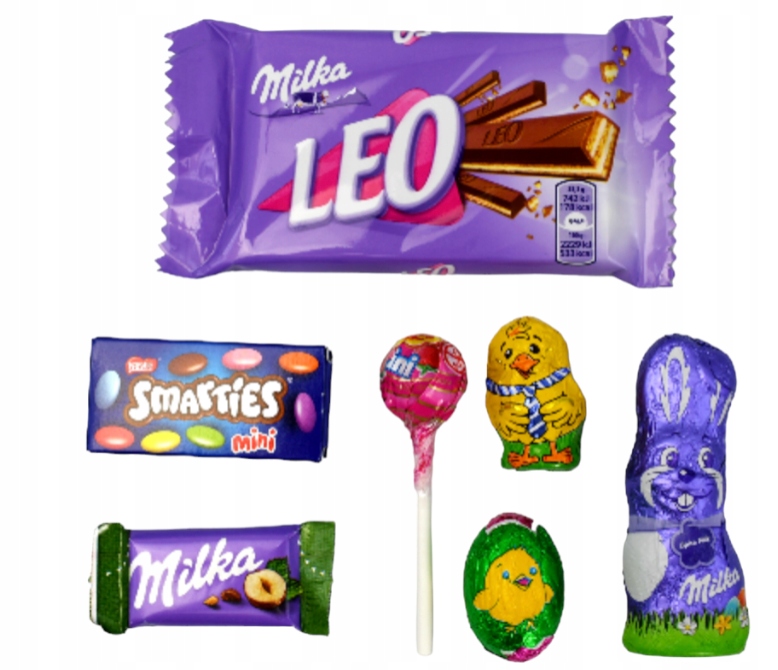 Zestaw Słodycze Milka dla dzieci zajączek czekolada ŚWIĘTA WIELKANOC PACZKA