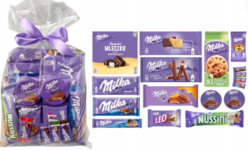 Milka zestaw słodyczy dzieci paczka święta
