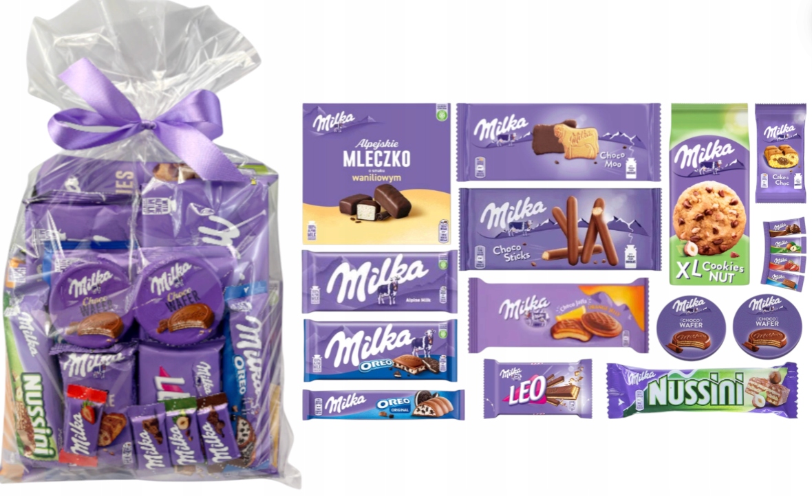Milka zestaw słodyczy dzieci paczka święta
