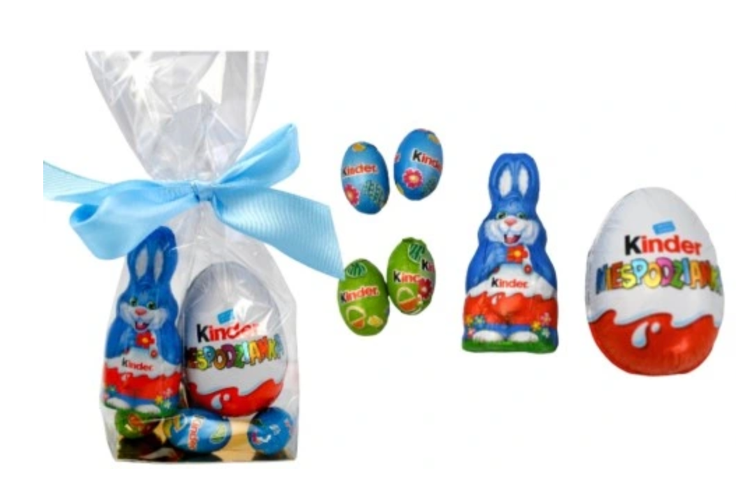 Paczka Słodyczy Kinder Dzieci Króliczek Wielkanoc Święta zajączek królik