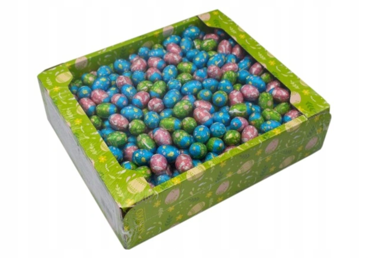 Jajka czekoladowe 1 kg nadziewane orzech marcepan ŚWIĘTA Mieszko Wielkanoc