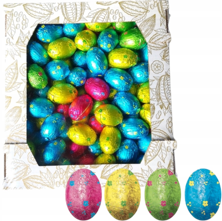 Baron Jajka Czekoladowe duże Karmelowe Jajeczka Wielkanoc Koszyka 0,5 kg