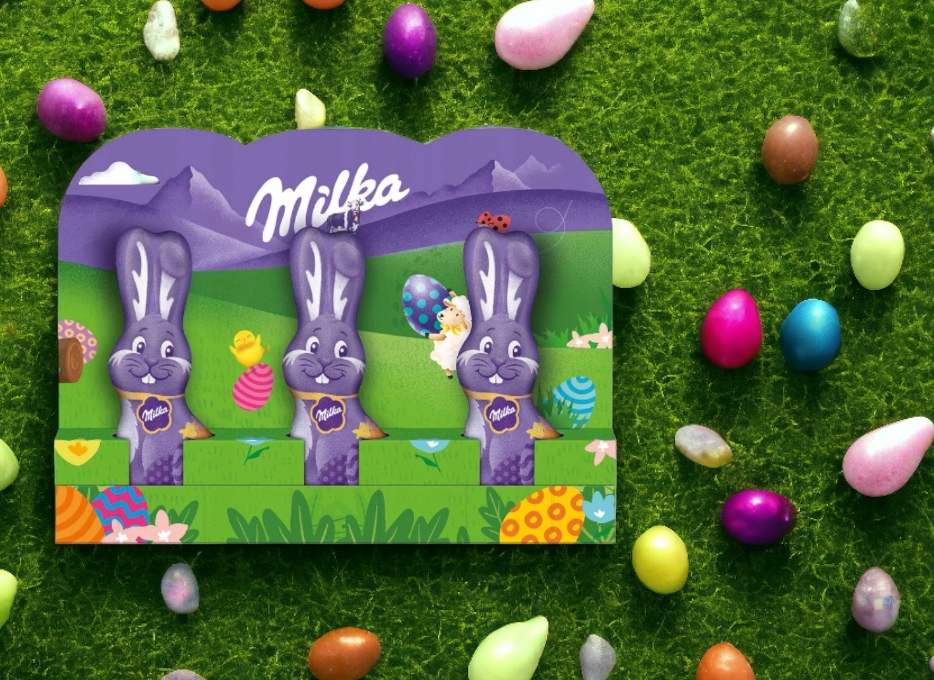 Świąteczna Paczka Milka Słodycze dla dzieci Wielkanoc królik Święta kurczak