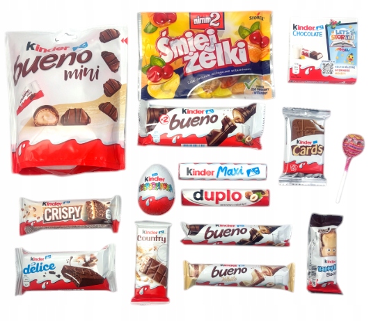 Świąteczna paczka Kinder Święta prezent Wielkanoc zestaw urodziny pudełko