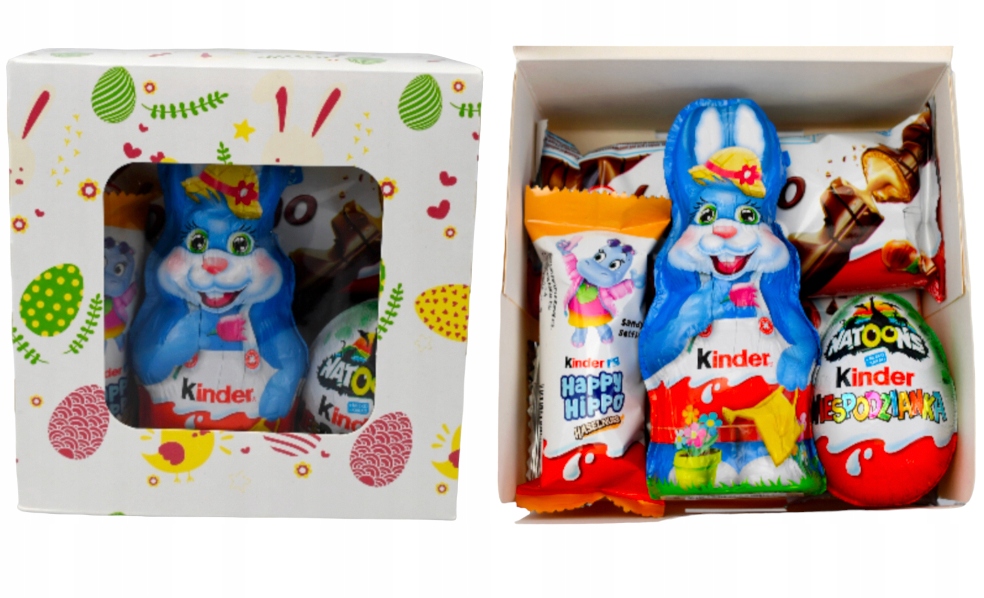 słodycze Kinder paczka Wielkanoc ŚWIĘTA ZAJĄCZEK królik jajko dla dzieci