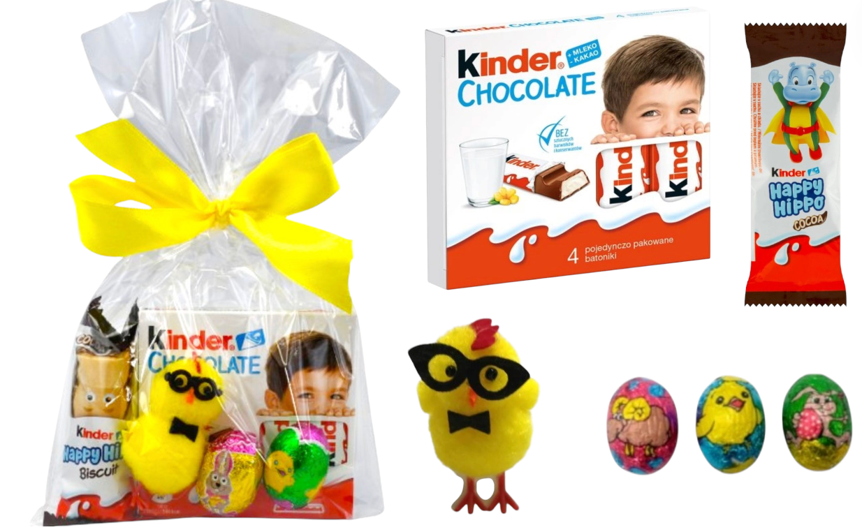 Świąteczna Paczka Słodyczy jajka Kinder Wielkanoc