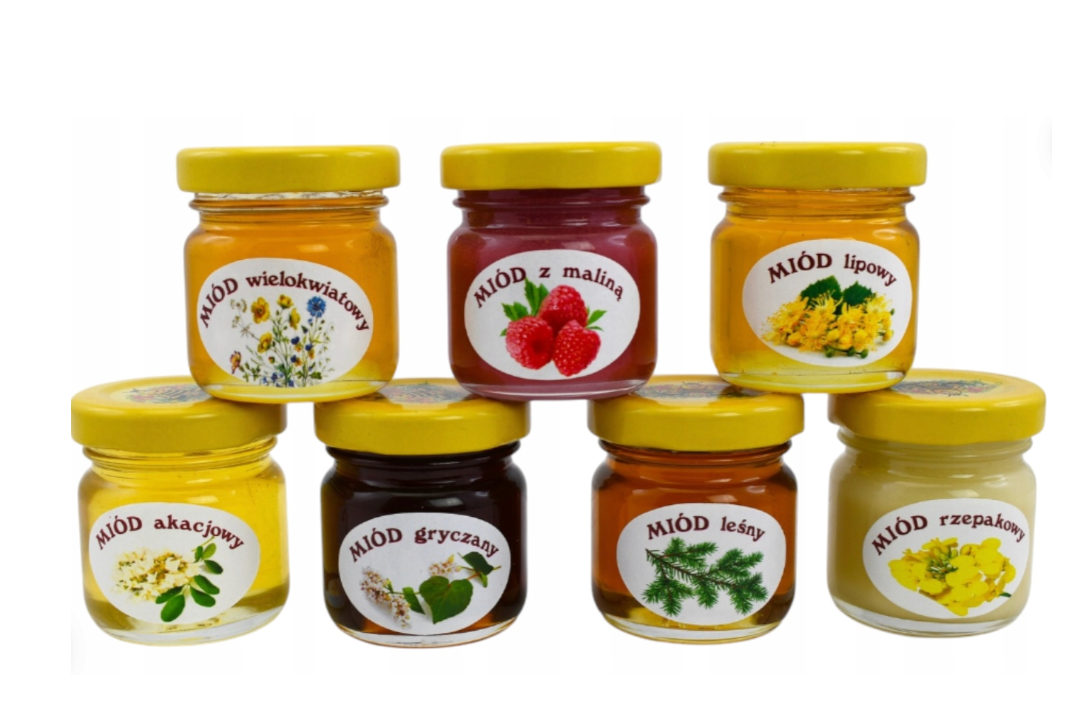 Zestaw Miód Prezent Kurczak Wielkanoc Święta 50g