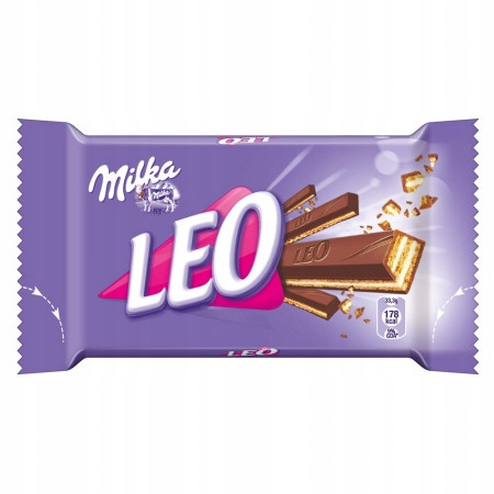 Milka Leo Wafelki Batoniki W Czekoladzie Mlecznej Karton Batony 32 x 33,3g
