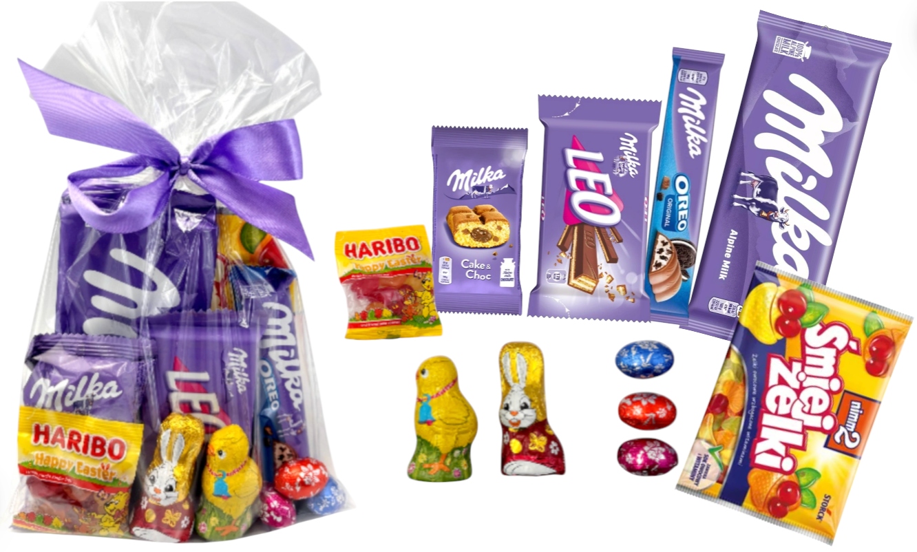 Milka zestaw czekolada święta paczka dla dzieci słodycze święta wielkanocne