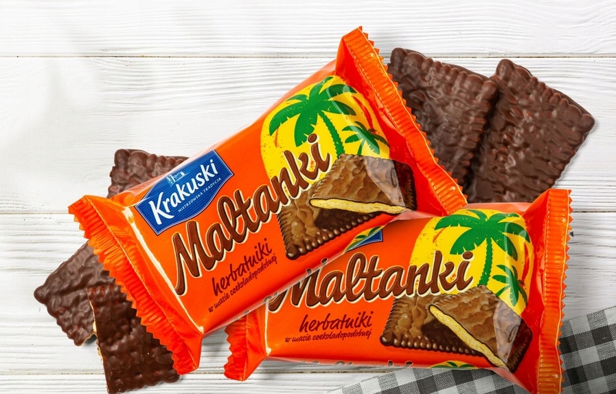 Krakuski Ciastka Maltanki Herbatniki Kakaowe W Czekoladzie Ciasteczka 80g