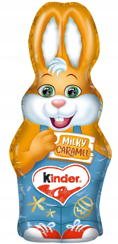 Kinder Figurka Mleczna Karmelowa Zajączek Królik Do Koszyka Wielkanoc 110g