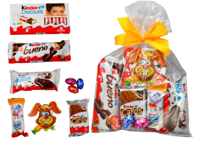 Zestaw Słodyczy Kinder Jajko paczka dla dzieci Królik ŚWIĘTA Wielkanoc