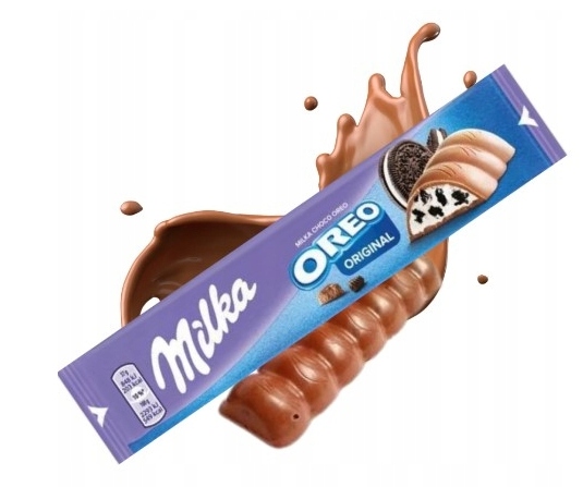 Milka Oreo Baton w mlecznej czekoladzie z nadzieniem Waniliowym Batonik 37g