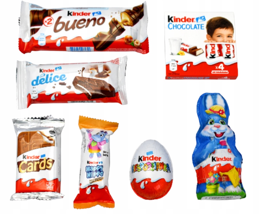 słodycze Kinder paczka Wielkanoc ŚWIĘTA ZAJĄCZEK królik jajko dla dzieci