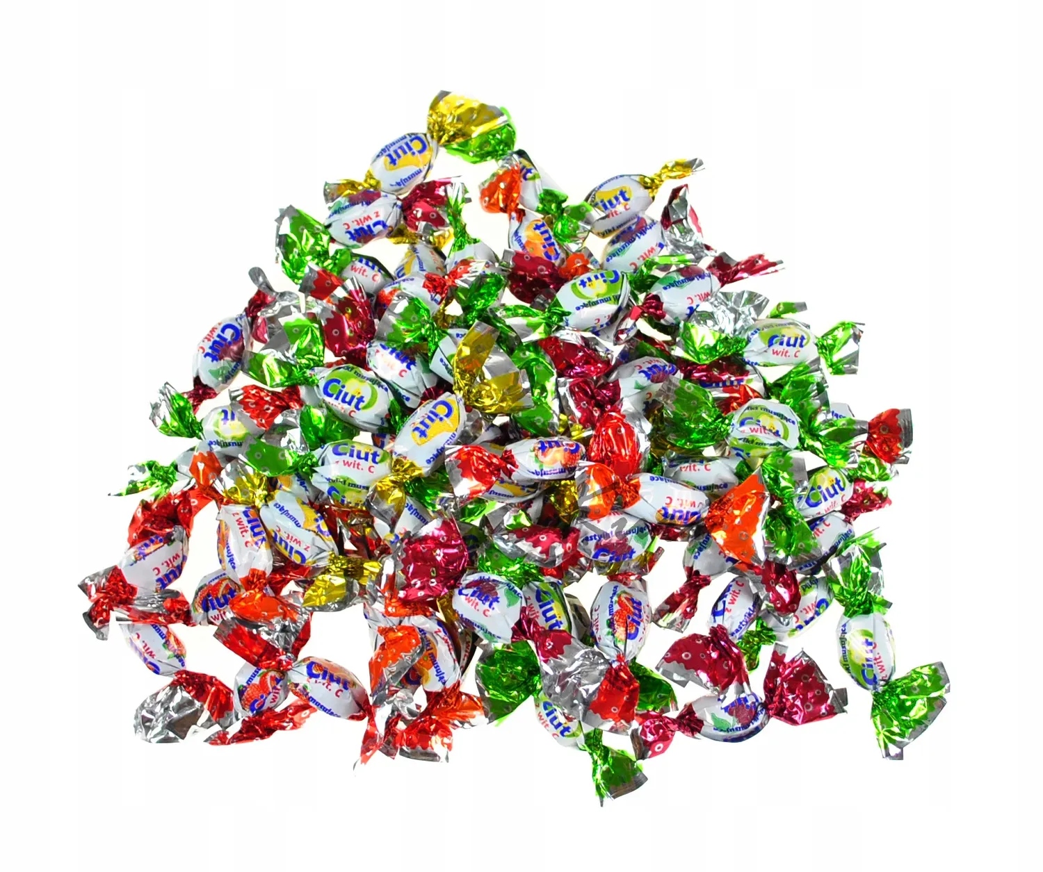 Jedność Cukierki Ciut Pudrowe Z Witaminą C Owocowe Mix Smaków Wiśniowe 1kg