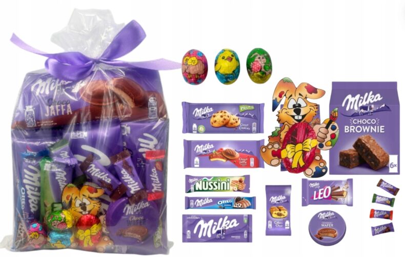 Zestaw Prezentowy Paczka Milka Prezenty Wielkanoc ŚWIĘTA Słodycze DZIECI