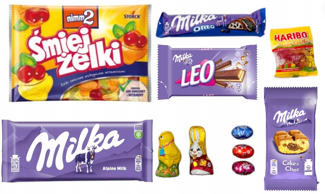 Milka zestaw słodyczy na święta paczka dla dzieci słodycze święta wielkanoc