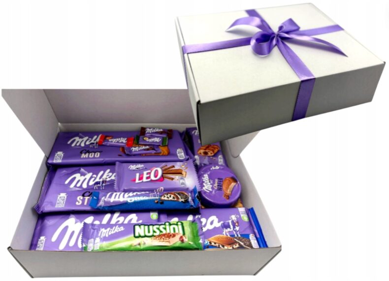 Zestaw Słodyczy Milka urodziny kosz Święta czekolada