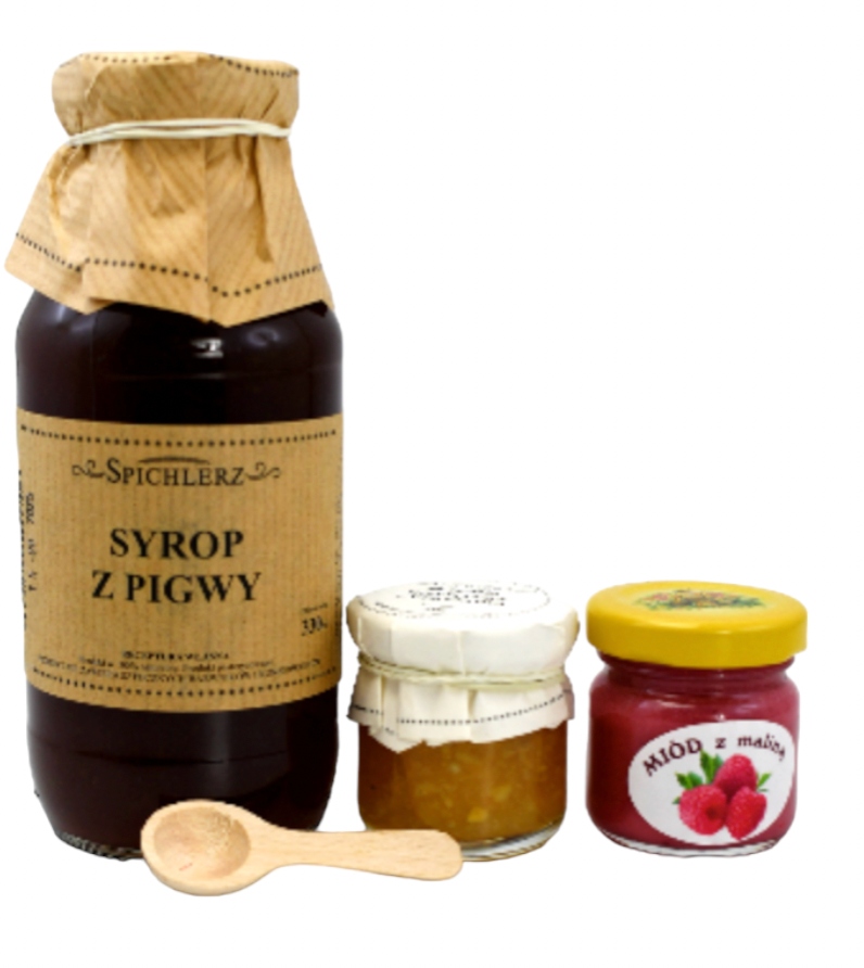 Syrop Spichlerz Konfitury miód zestaw DZIEŃ NAUCZYCIELA prezent urodziny