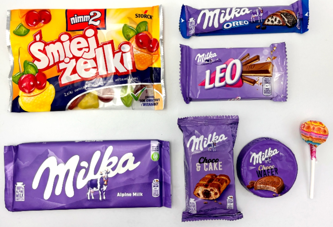 Słodycze Milka paczka dla dzieci święta Wielkanoc czekolada milka kurczak