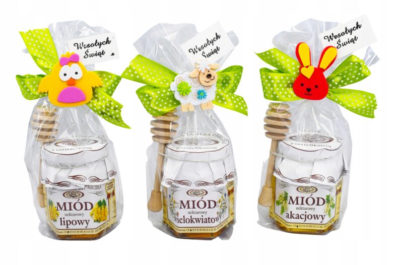 Zestaw Prezentowy Naturalny Miód Wielkanoc Święta