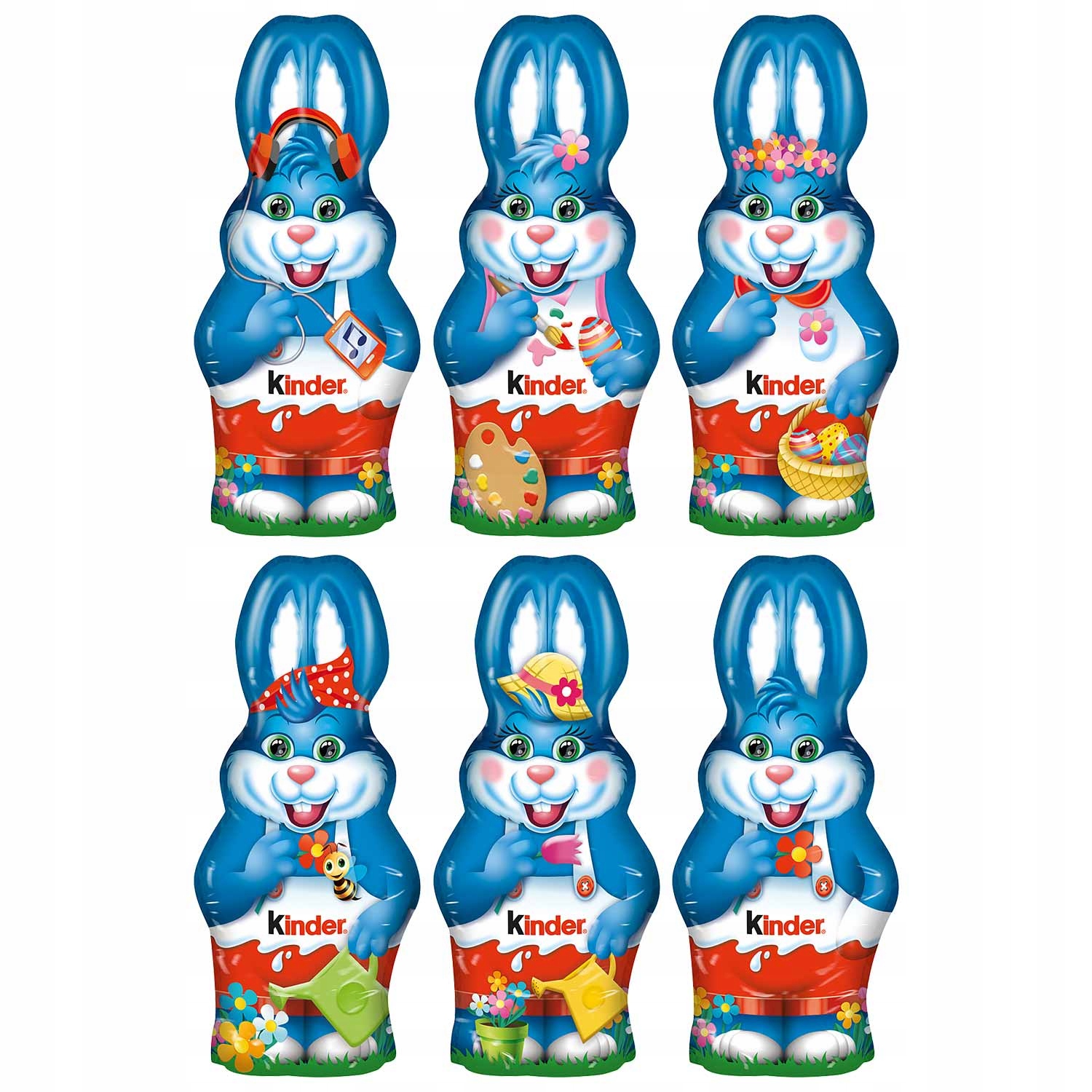 Kinder Zajączek Królik Figurka Mleczna Czekolada Do Koszyka Wielkanoc 55g
