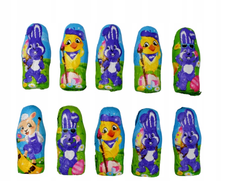 Milka Czekoladki Figurka ŚWIĘTA KURCZAK zajączek Wielkanoc KRÓLIK 120g DE