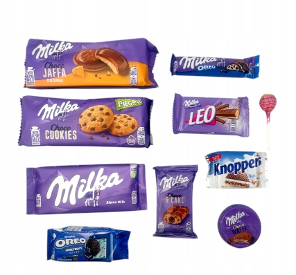 Zestaw Słodyczy Milka Ciastka Czekolada Słodycze Święta prezent Wielkanoc