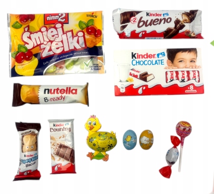 Świąteczna paczka dla dzieci Kinder czekolada prezent Wielkanoc święta