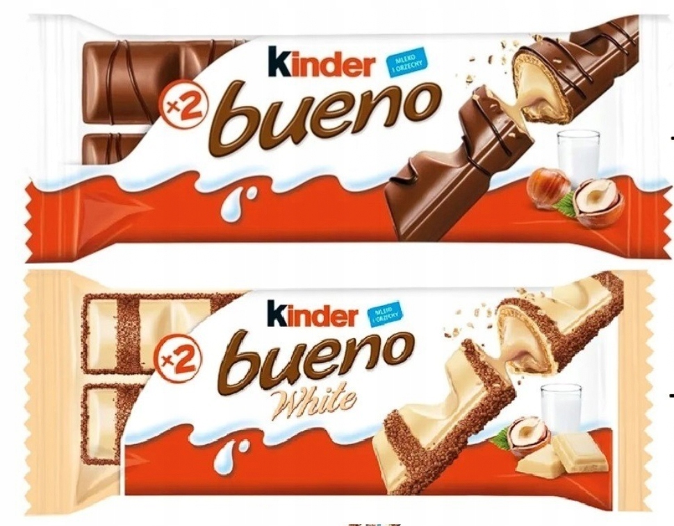 Zestaw batonów Ferrero Kinder Bueno Mini wafelki w czekoladzie z nadzieniem