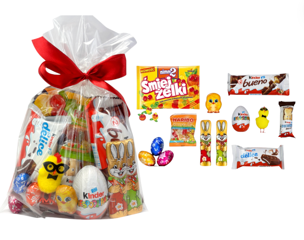 Zestaw Słodyczy na Wielkanoc Haribo Kinder Paczka
