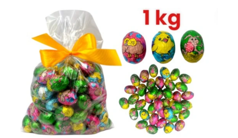 Jajka nadziewane ŚWIĘTA Czekoladowe Jajko Wielkanoc Baron 1kg jajeczka