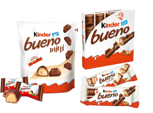 Zestaw batonów Ferrero Kinder Bueno Mini wafelki w czekoladzie z nadzieniem