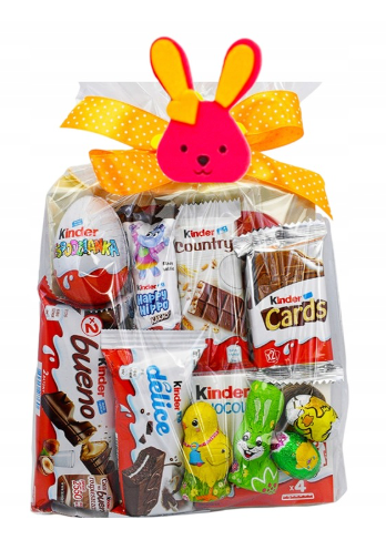 Zestaw Słodyczy Kinder Jajko Paczka Królik Święta
