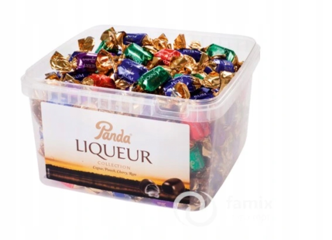 Cukierki na wagę 1kg czekoladzie 1000g Wódka mix Panda likierki alkoholem
