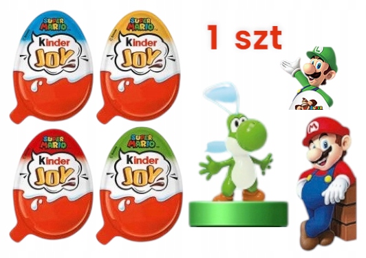 Kinder Joy Jajko Niespodzianka WIELKANOC Super Mario Z Zabawką 20g 1szt
