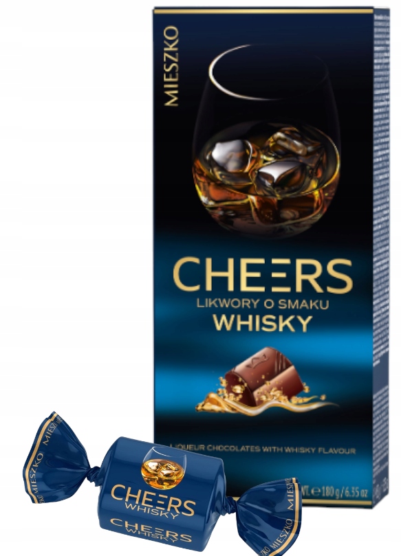 Mieszko Cheers Zestaw Taty Likwory Brandy Wódka Whisky Dzień Ojca 3x180g