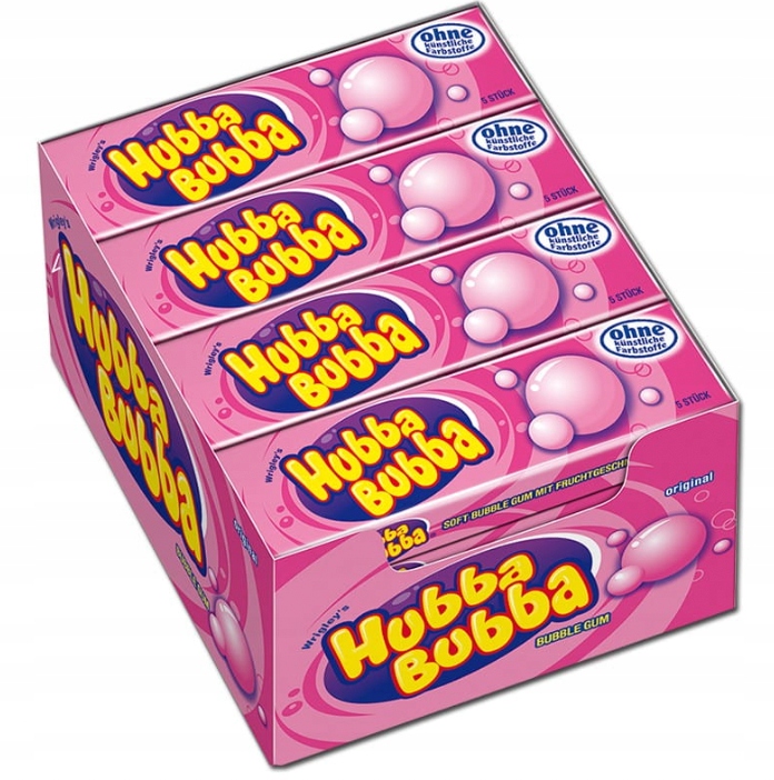 Hubba Bubba Gumy żucia jabłkowa Guma Balonowa Dla Dzieci 3x35g DE truskawka