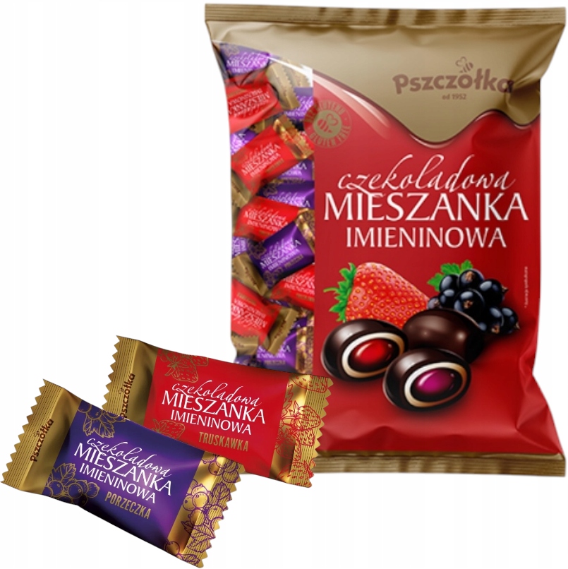Pszczółka Cukierki Owocowe Mieszanka Imieninowa W Czekoladzie Truskawka 1kg