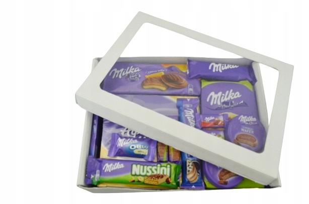 Zestaw Słodyczy Milka w Pudełku Prezent Urodziny