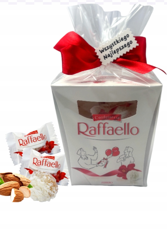 Raffaello 230g Prezent na urodziny imieniny kokosowe bombonierka ferrero