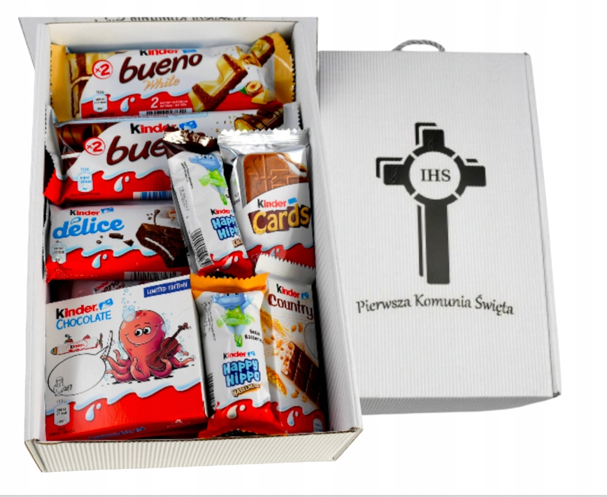 Zestaw czekolada Kinder Pierwsza Komunia Aniołek święta dla dziecka prezent