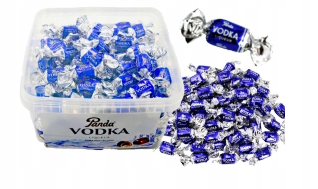Cukierki na wagę 1kg czekoladzie 1000g Wódka mix Panda likierki alkoholem