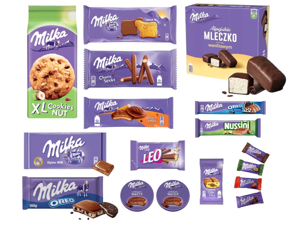 Zestaw Słodyczy Milka w Pudełku Prezent Urodziny