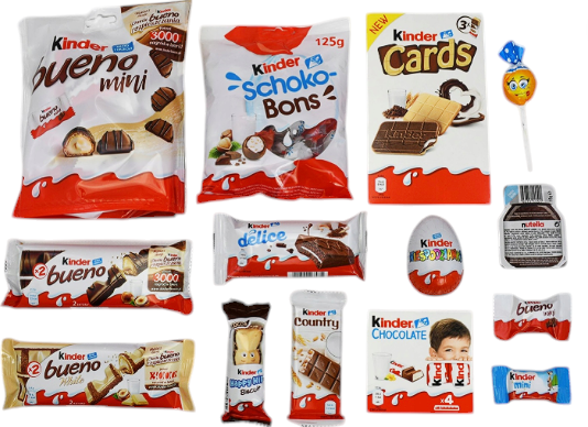Kinder Paczka Świąteczna Święta Zestaw Słodyczy Dla Dzieci słodycze prezent urodziny