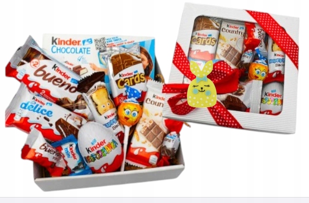 Kinder Słodycze Box jajko dla dzieci święta Wielkanoc zajączek w pudełku