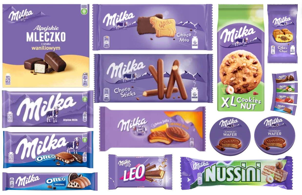 Zestaw Słodyczy Milka w Pudełku Prezent Święta Wielkanoc dzieci czekolada